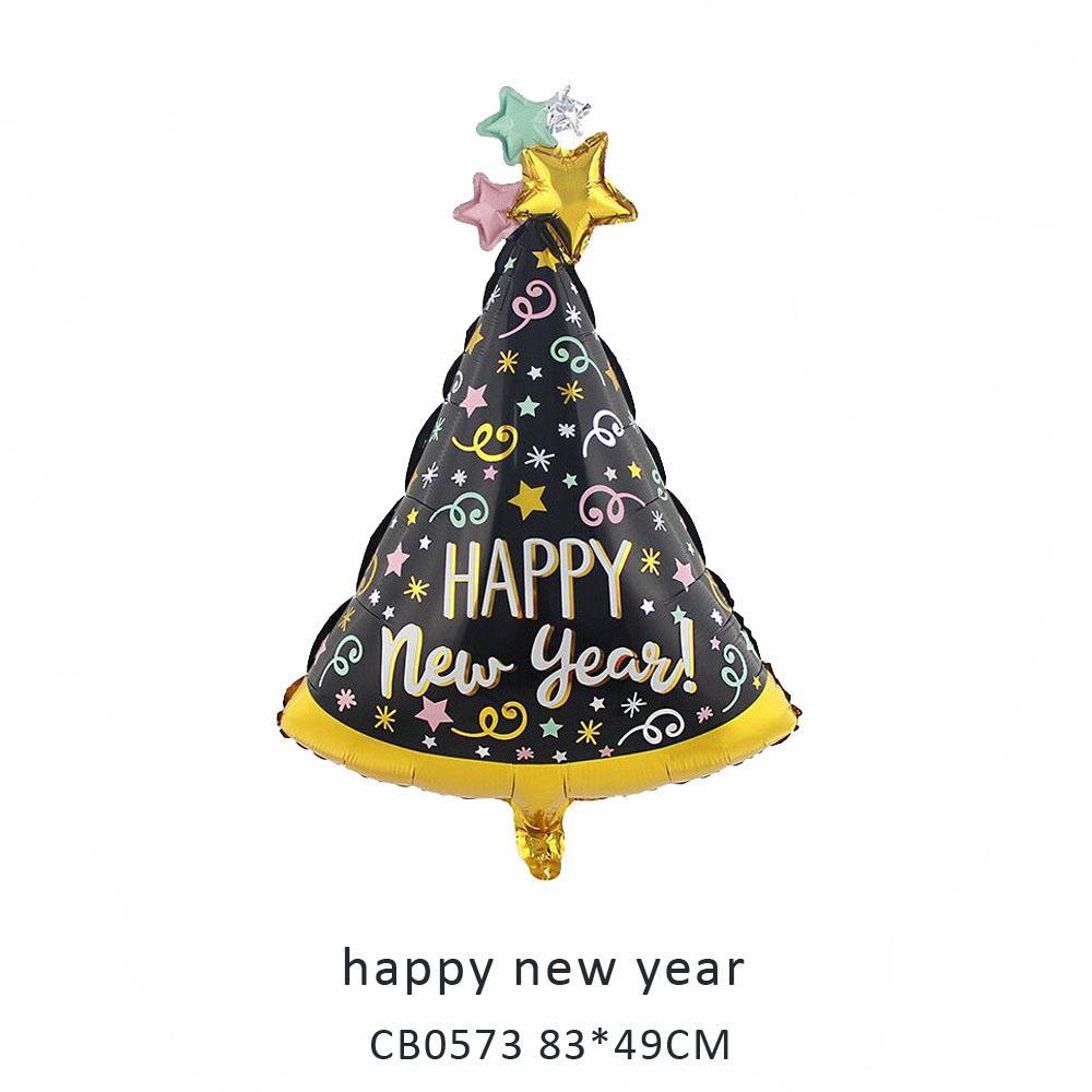 happy new year foil balloon MOQ 50pcs