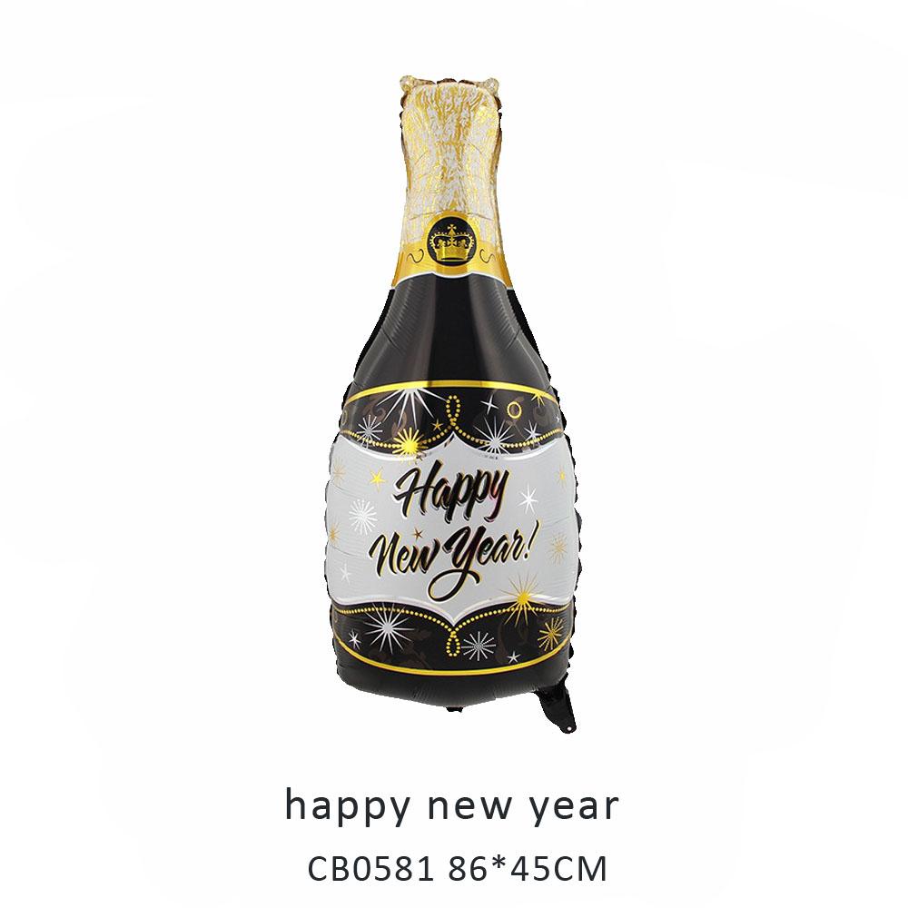 happy new year foil balloon MOQ 50pcs