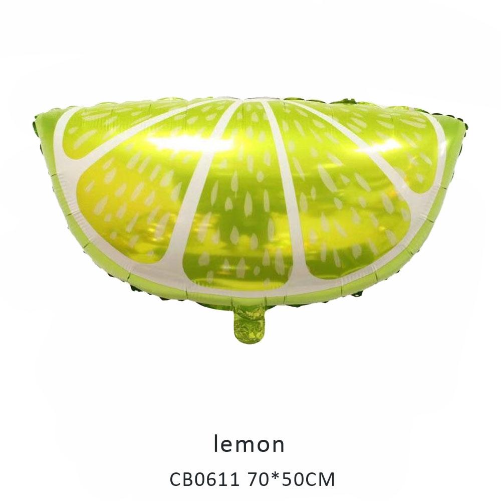 lemon foil balloon MOQ 50pcs