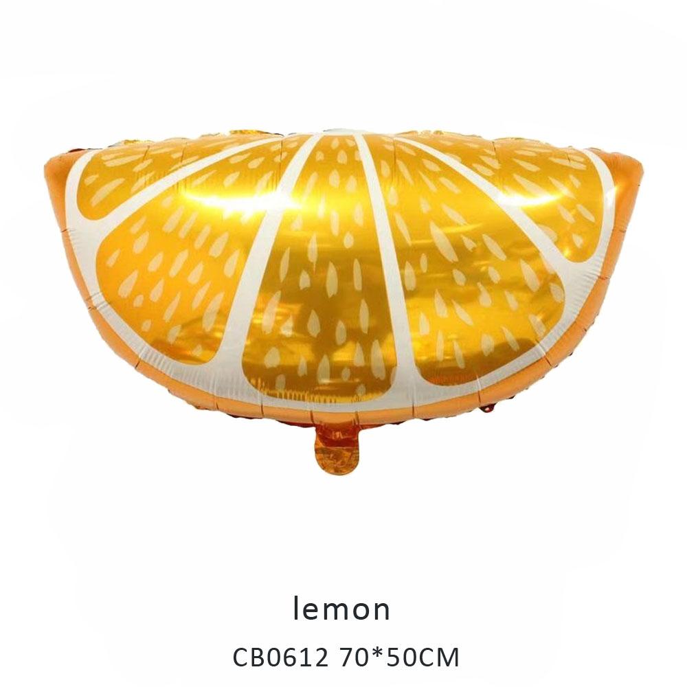 lemon foil balloon MOQ 50pcs