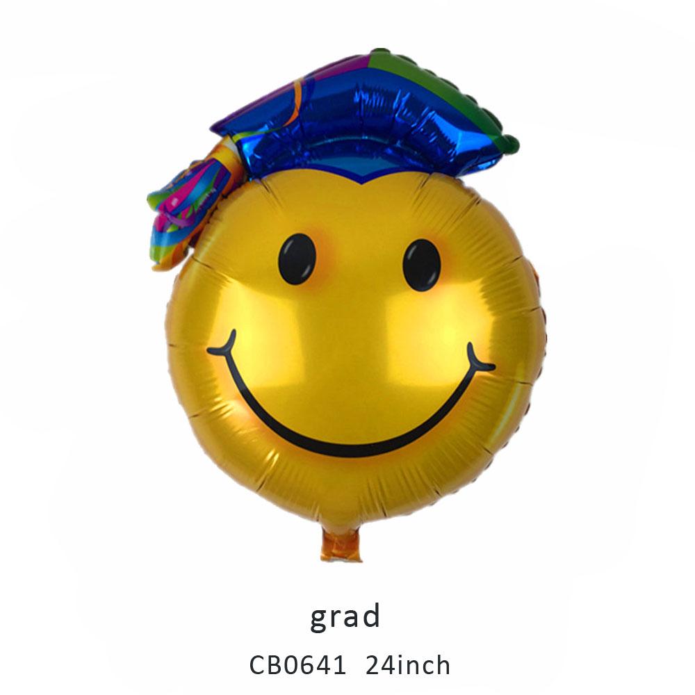 grad foil balloon MOQ 50pcs