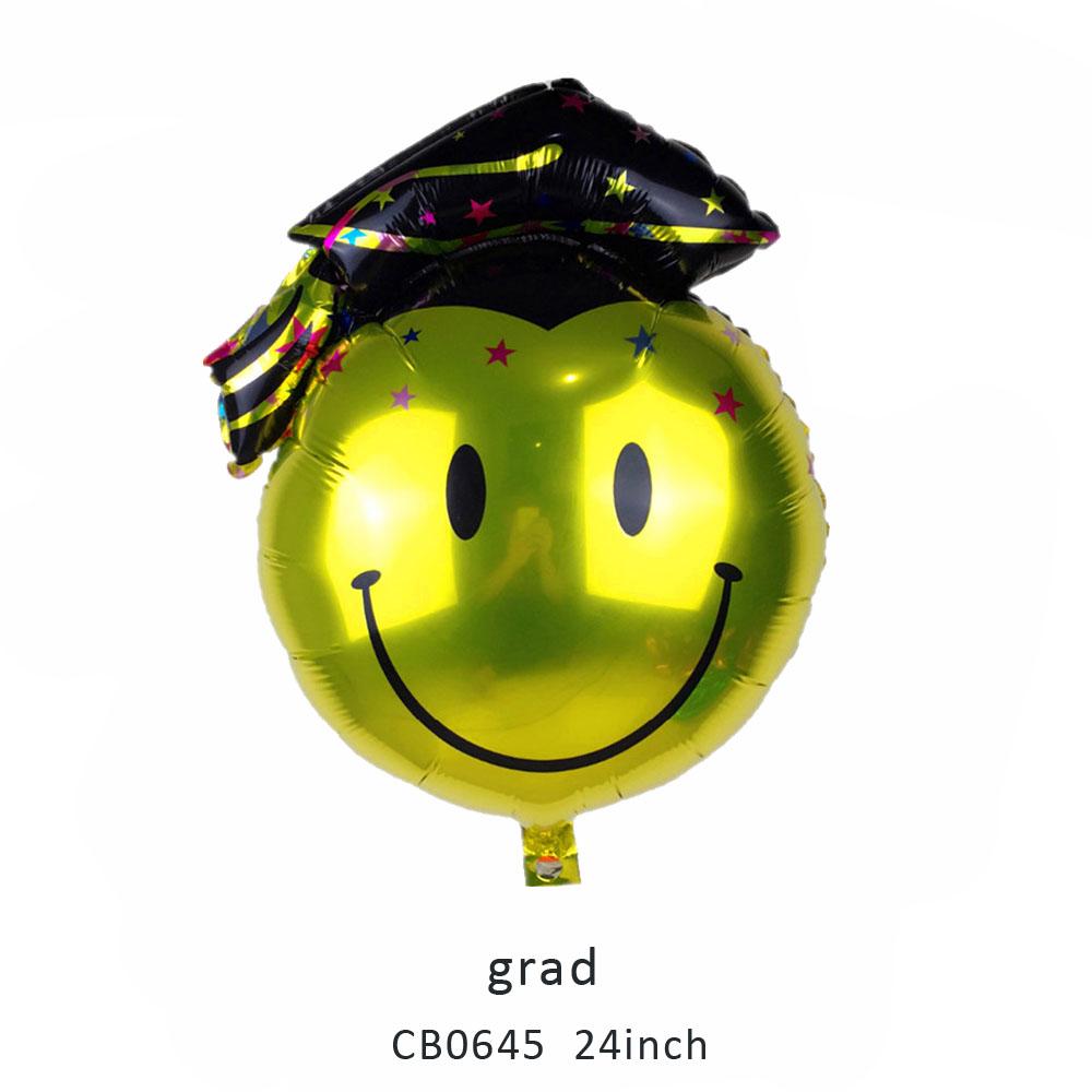 grad foil balloon MOQ 50pcs