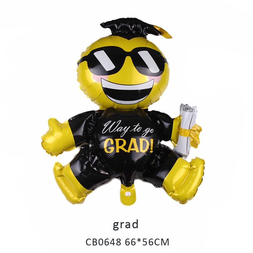 grad foil balloon MOQ 50pcs