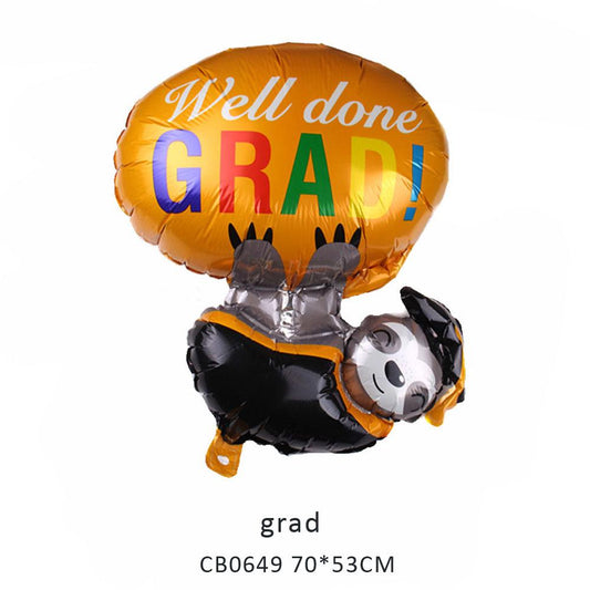 grad foil balloon MOQ 50pcs