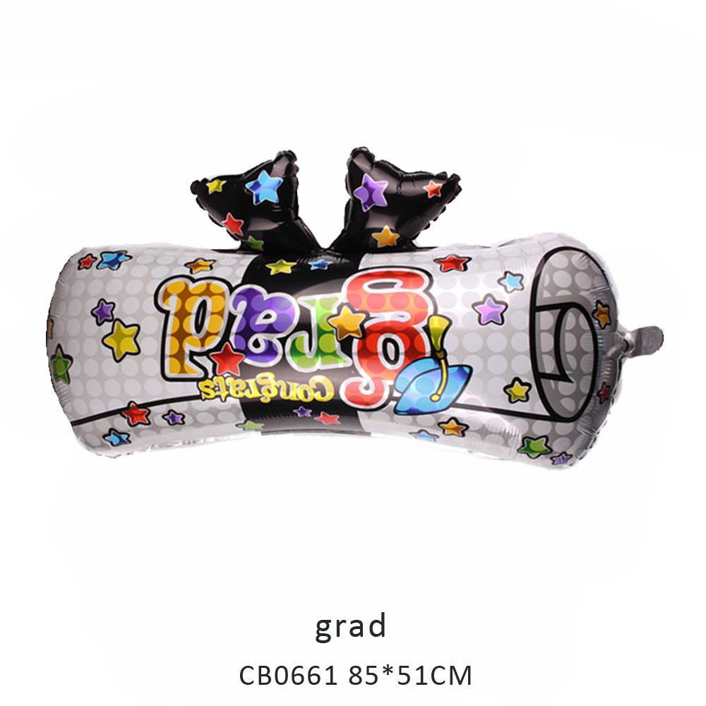 grad foil balloon MOQ 50pcs