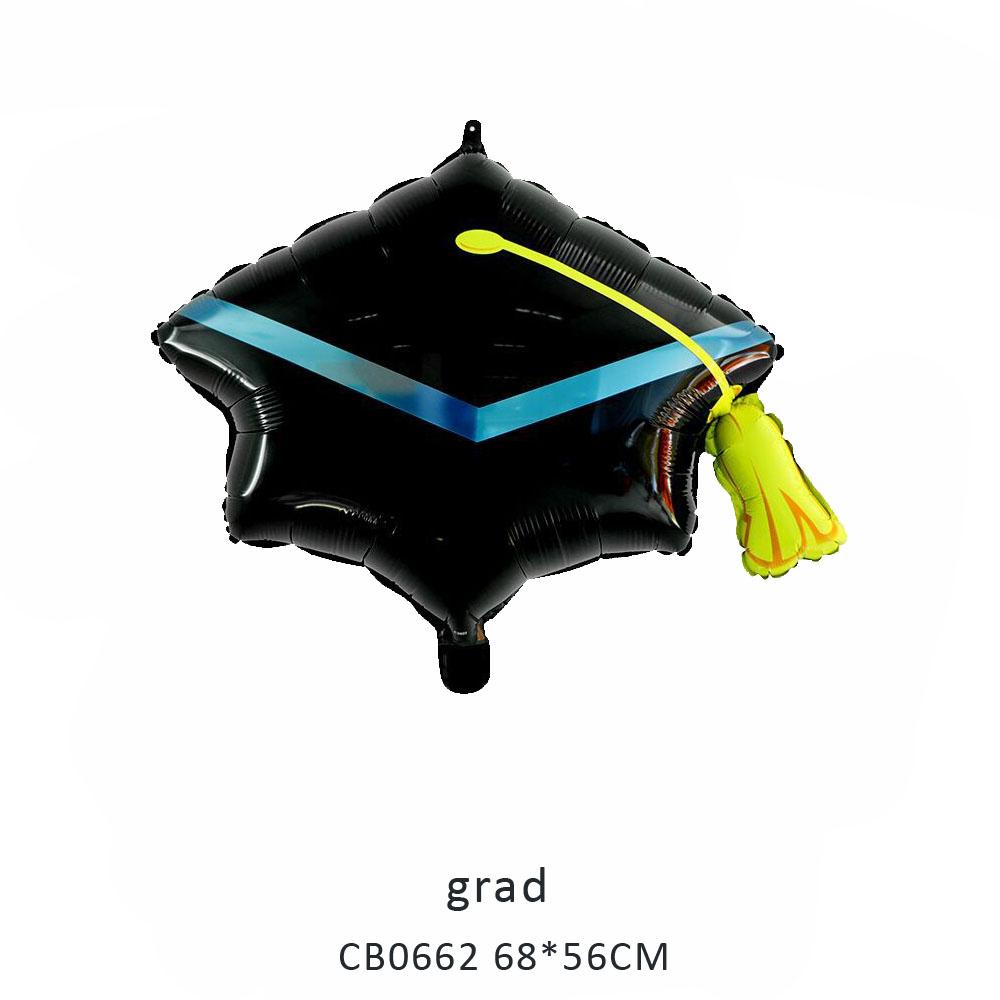 grad foil balloon MOQ 50pcs