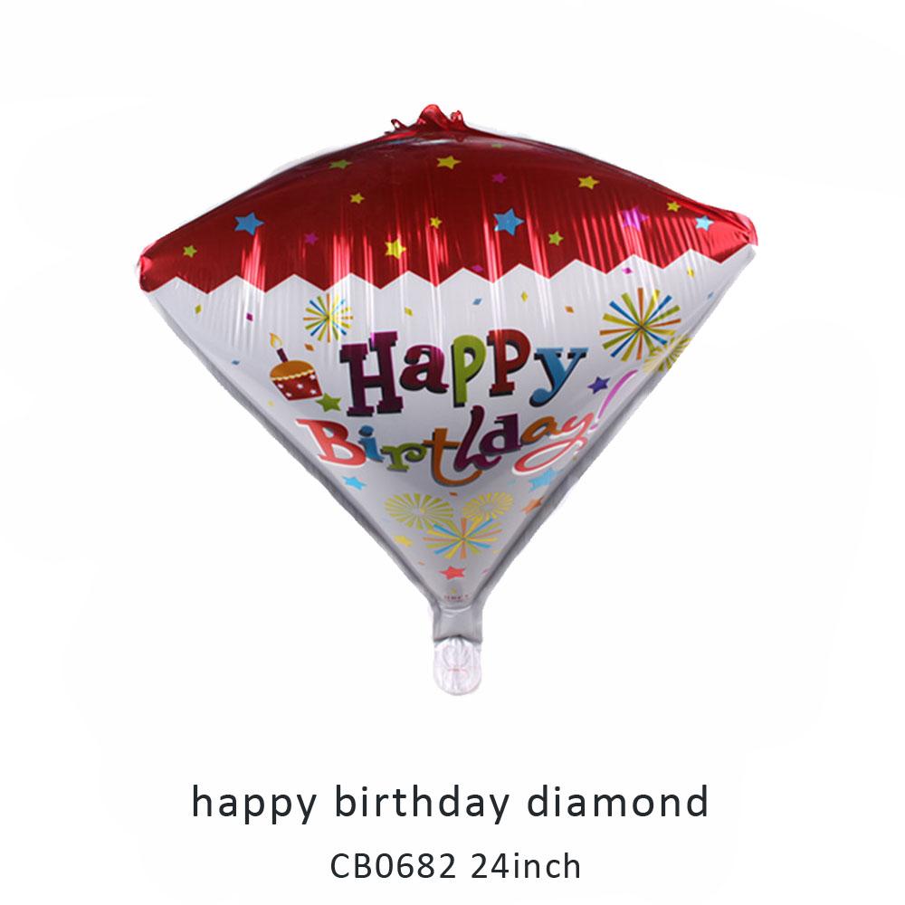 happy birthday foil balloon MOQ 50pcs