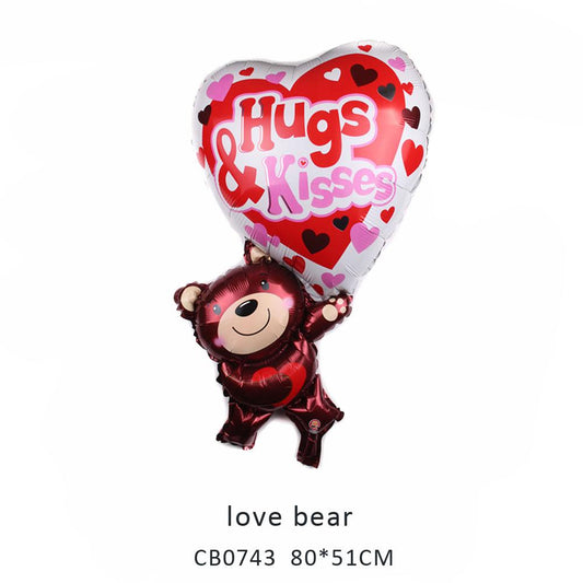 love bear foil balloon MOQ 50pcs