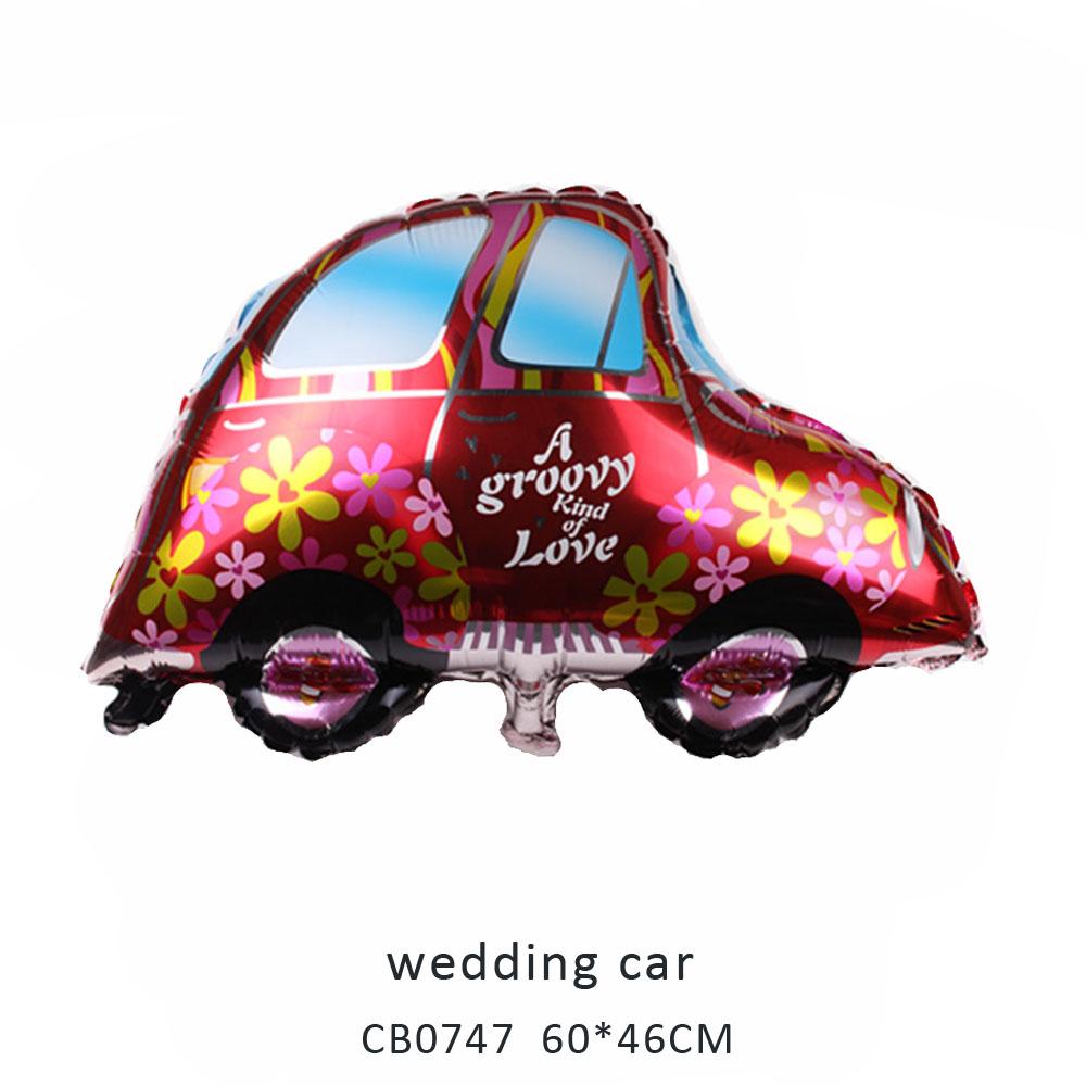 wedding car foil balloon MOQ 50pcs