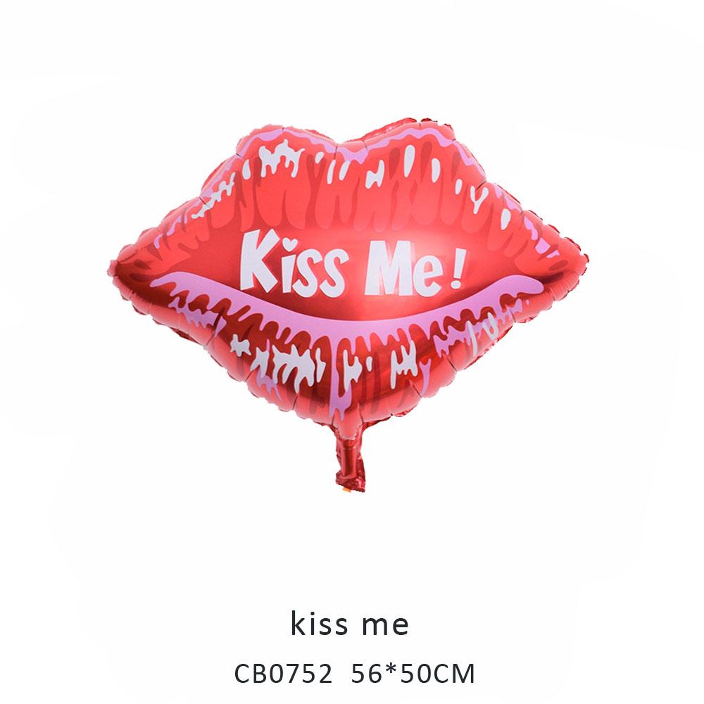 kiss me  foil balloon MOQ 50pcs