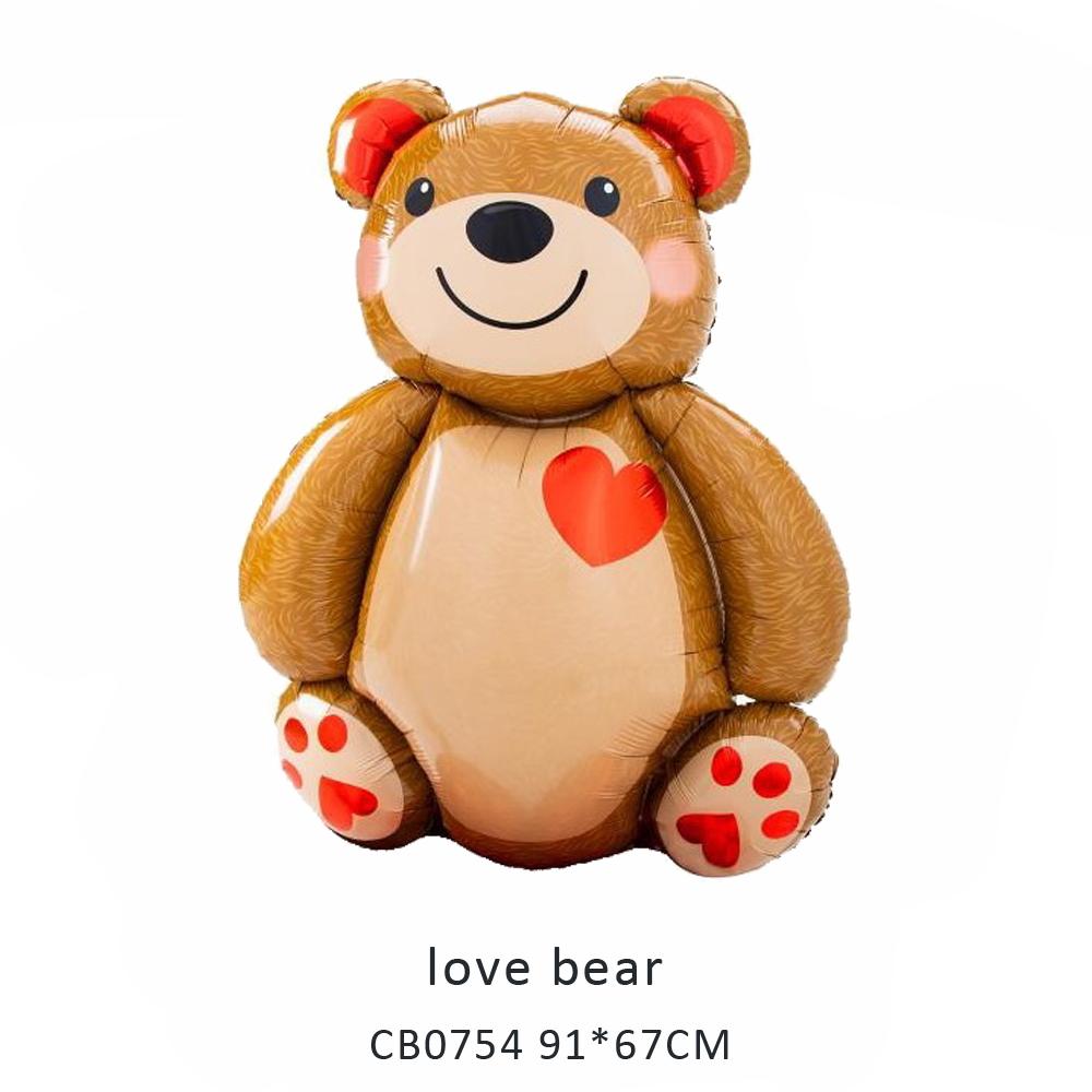 love bear foil balloon MOQ 50pcs