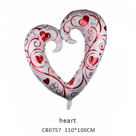 heart foil balloon MOQ 50pcs