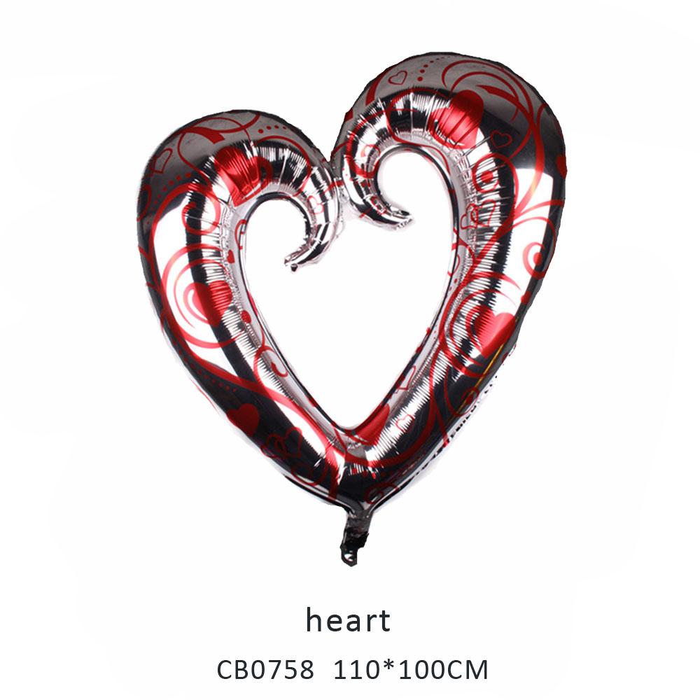 heart foil balloon MOQ 50pcs