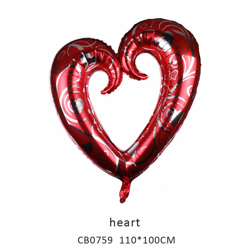 heart foil balloon MOQ 50pcs