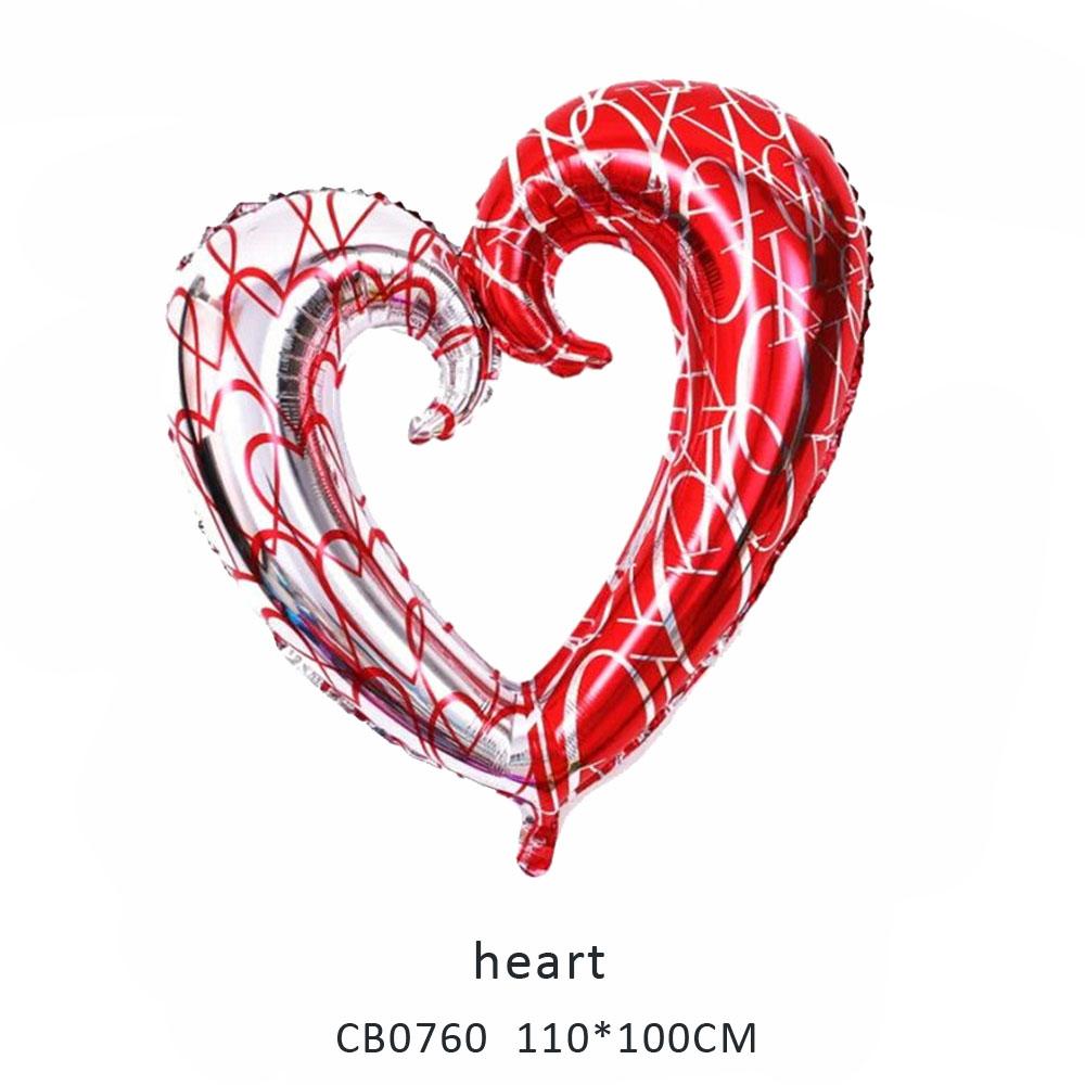 heart foil balloon MOQ 50pcs