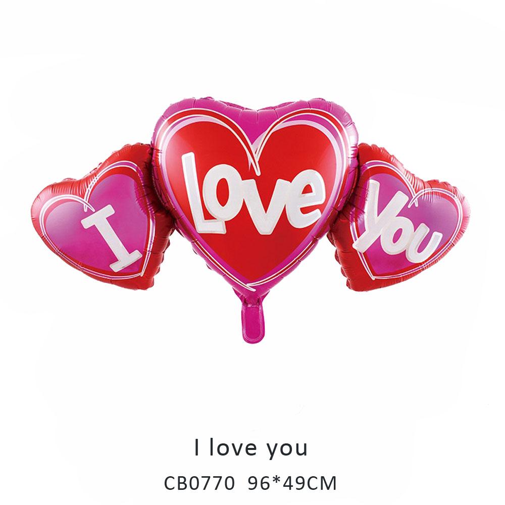 I love you foil balloon MOQ 50pcs