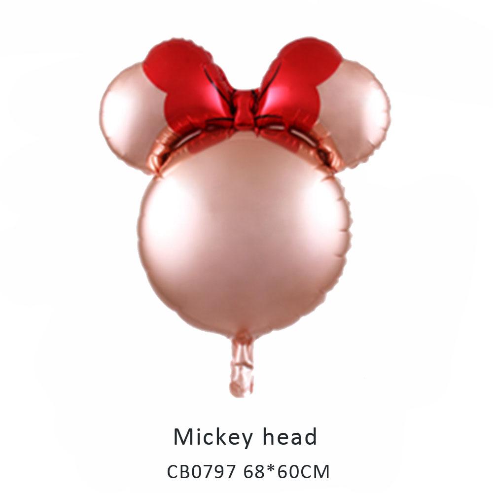 mickey head foil balloon MOQ 50pcs