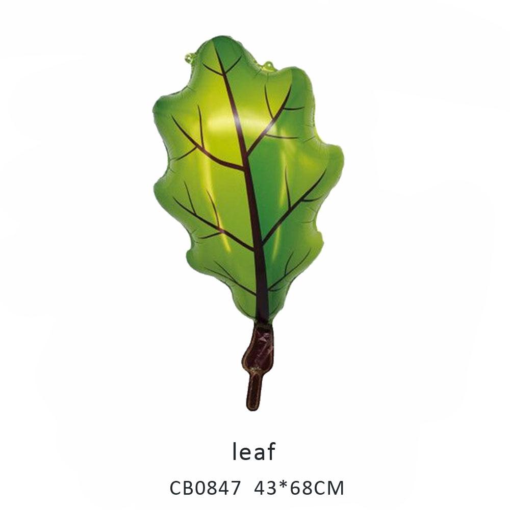 leaf foil balloon MOQ 50pcs