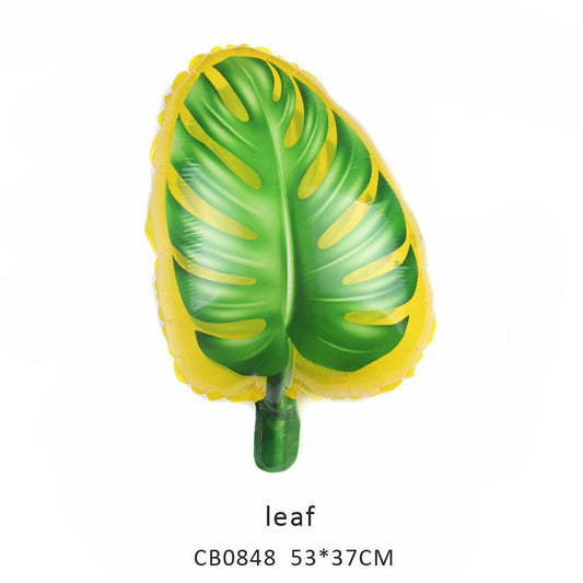 leaf foil balloon MOQ 50pcs