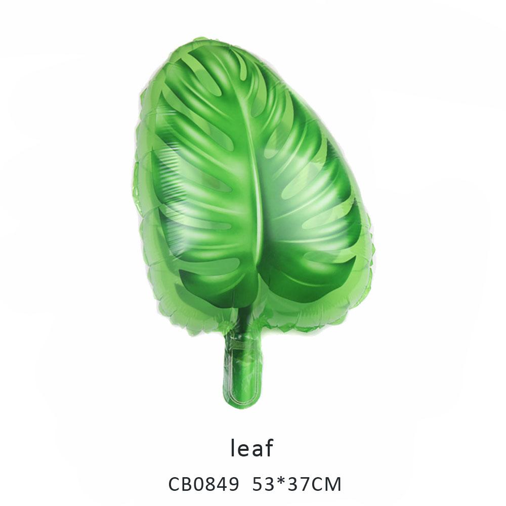 leaf foil balloon MOQ 50pcs