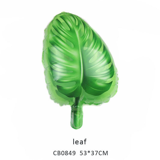 leaf foil balloon MOQ 50pcs