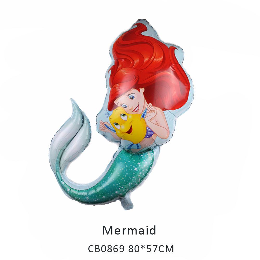 mermaid foil balloon MOQ 50pcs