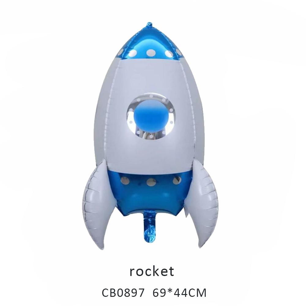 rocket foil balloon MOQ 20pcs