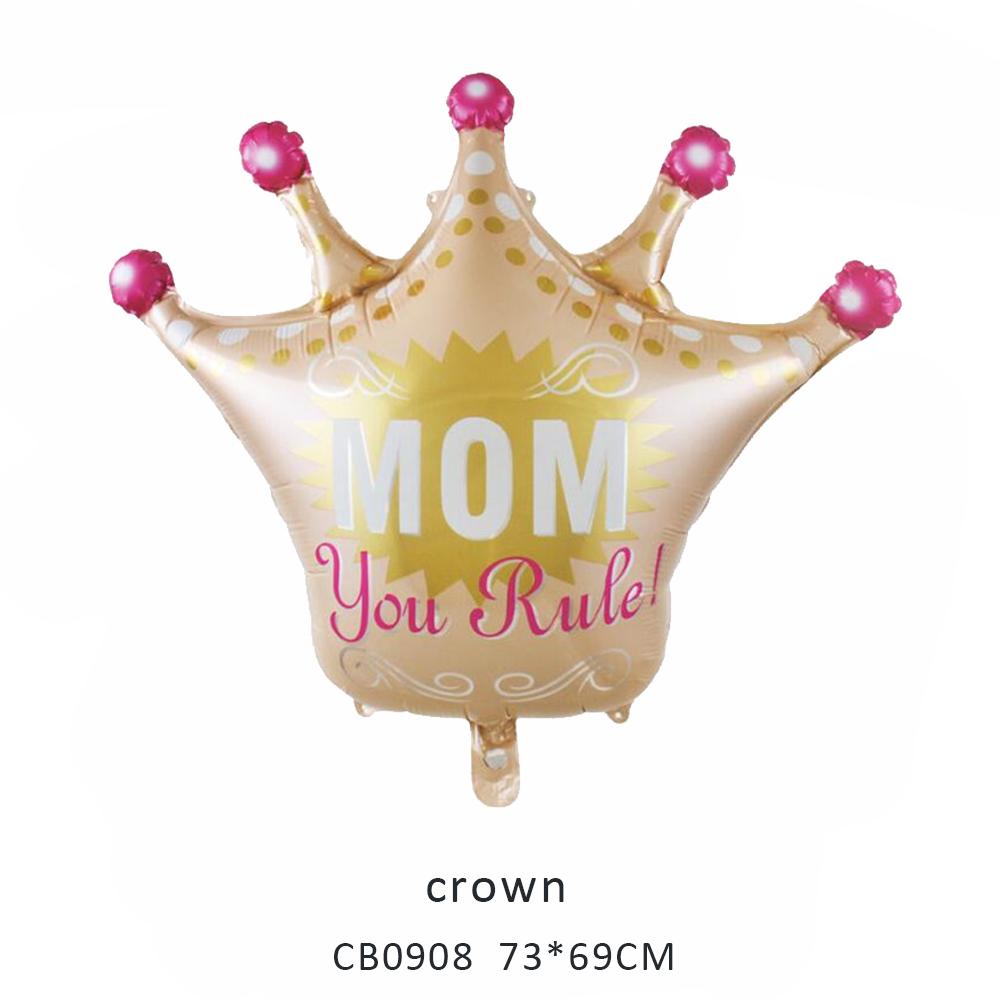 mom crown foil balloon MOQ 50pcs