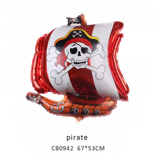 Pirate Ship foil balloon MOQ 50pcs