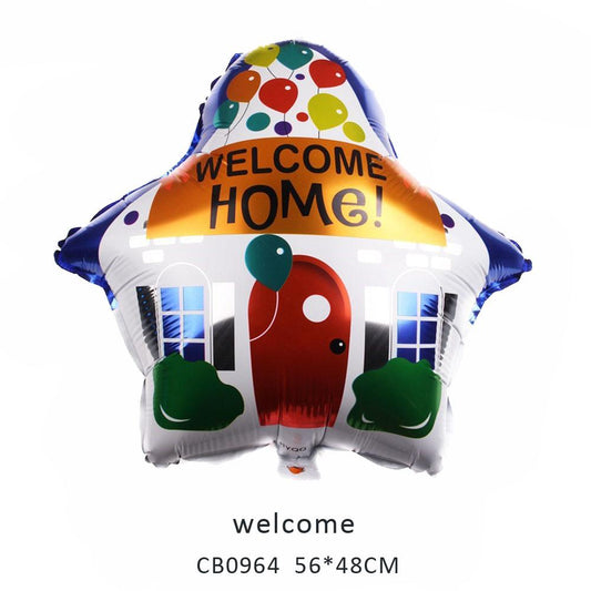 welcome home foil balloon MOQ 50pcs