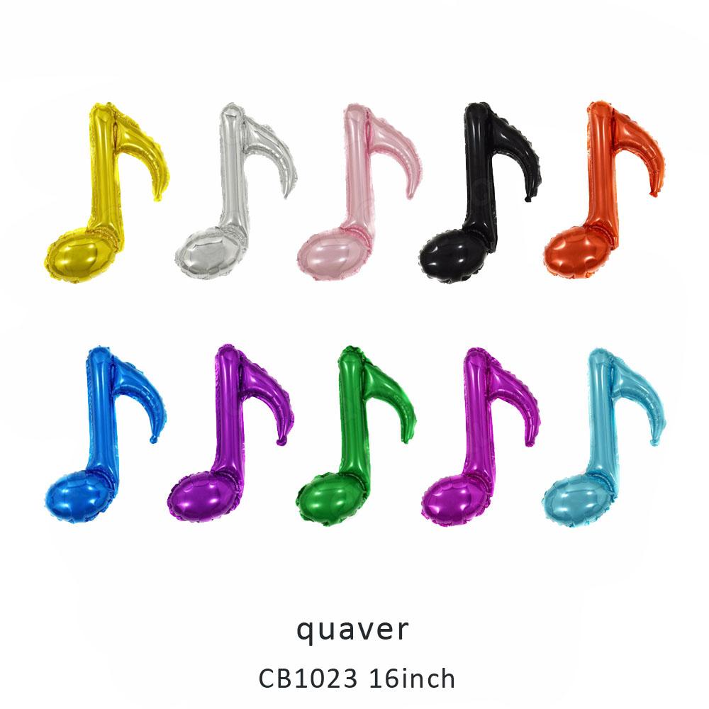 semiquaver foil balloon MOQ 50pcs